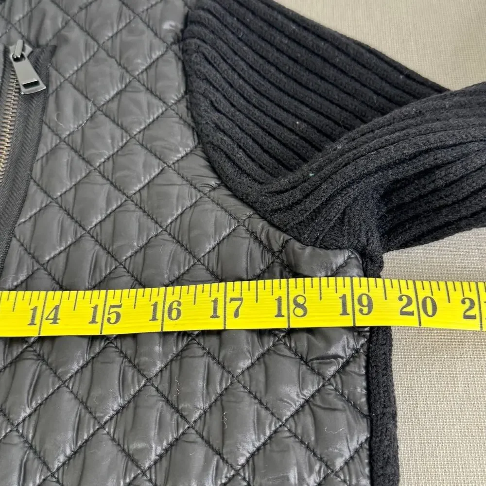 Per se quilted/wool‎ zip up jacket